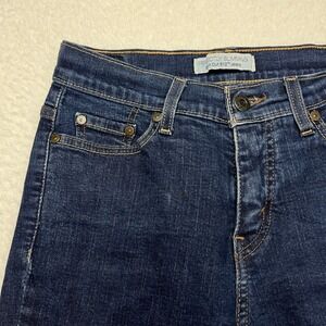 Levis Jeans Womens 6M Blue Bootcut 512 Perfectly Slimming Heart Patch Sequin y2k